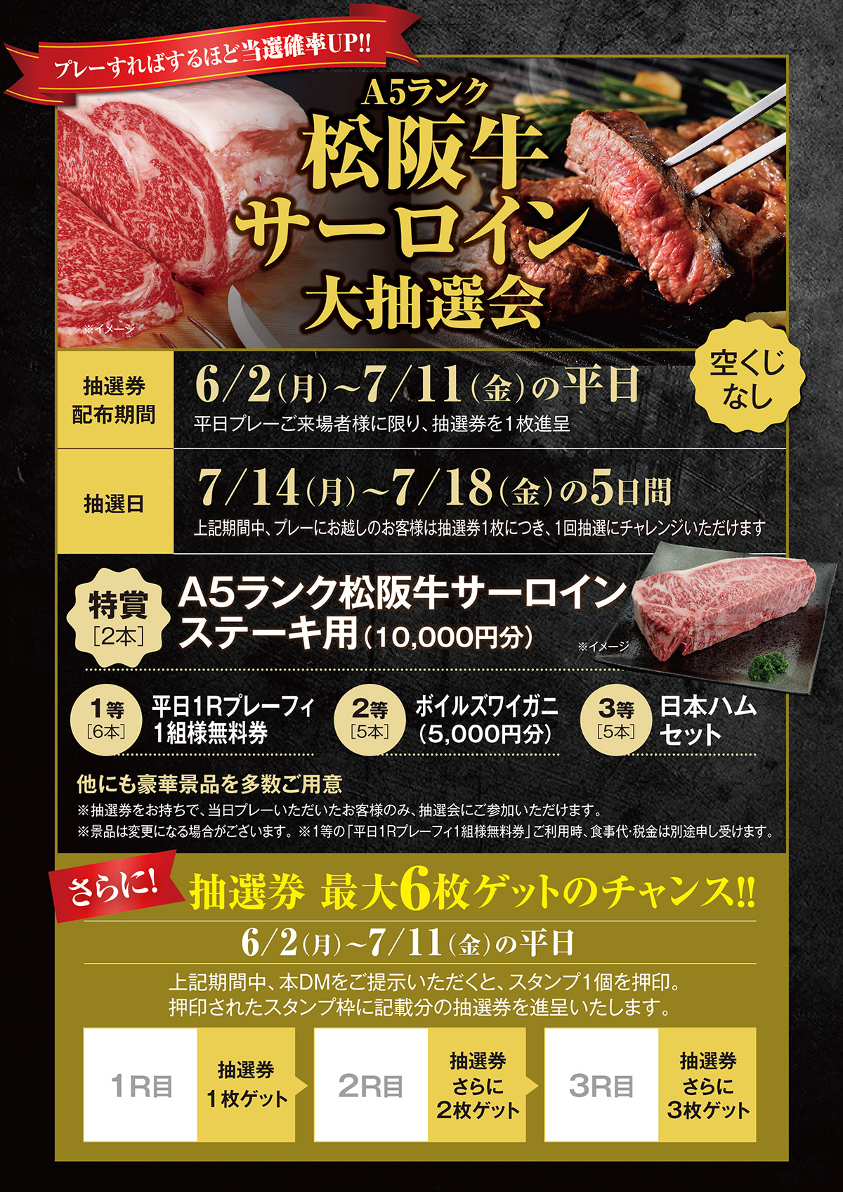 松阪牛サーロイン大抽選会